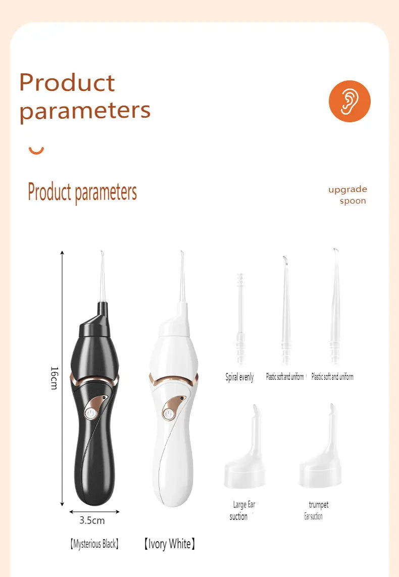 Electric Earpick for Children and Adults Electric Earpick for Earwax Ear Cleaner Earpick for Children