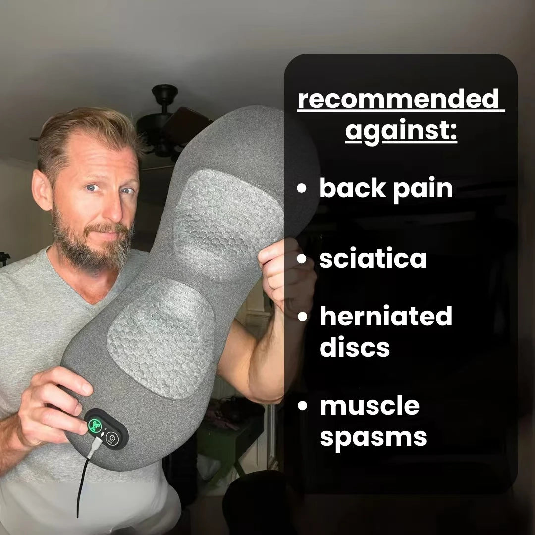 Okayso 3-in-1 Back Massager Waist Pillow Bed Sleeping Waist Protection Pad Electric Massage Lying Flat Waist Pain Waist Massager