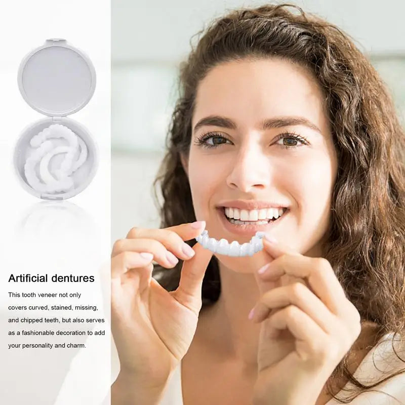 Fake Teeth Veneers Detachable And Reusable Veneers Teeth Teeth With Comfortable Fit Temporary Teeth Dentures Fake Tooth For