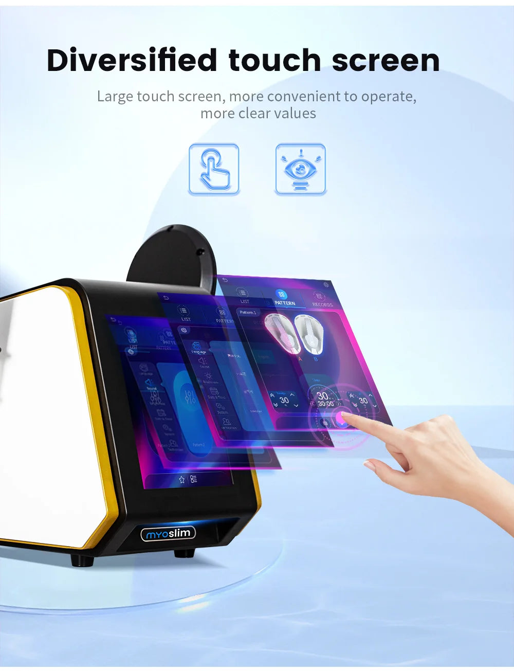 Myoslim Body Slimming Machine Building Muscle Stimulator Hip Buttock Lifting Myoslim Sculpt Body Fat Removal Equipment