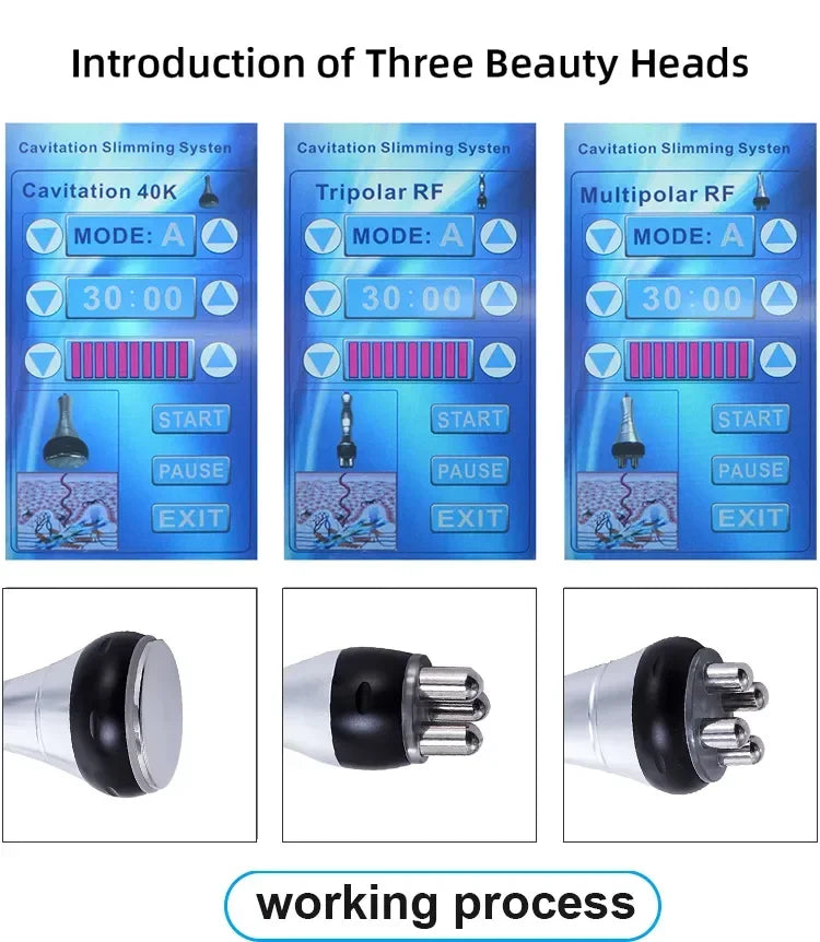 New 4 In 1 40k Cavitation Ultrasonic Body Care Tool