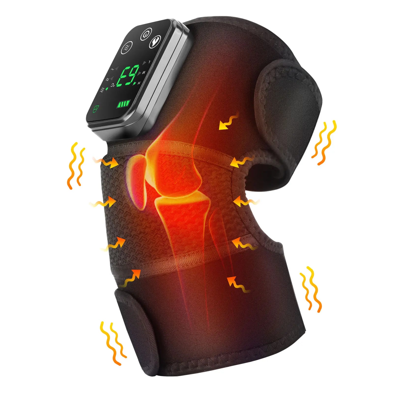 Electric Heating Vabration Shoulder Massage Brace Knee Shoulder Joint Fatigue Relief Vibration Massage Shoulder Elbow Brace