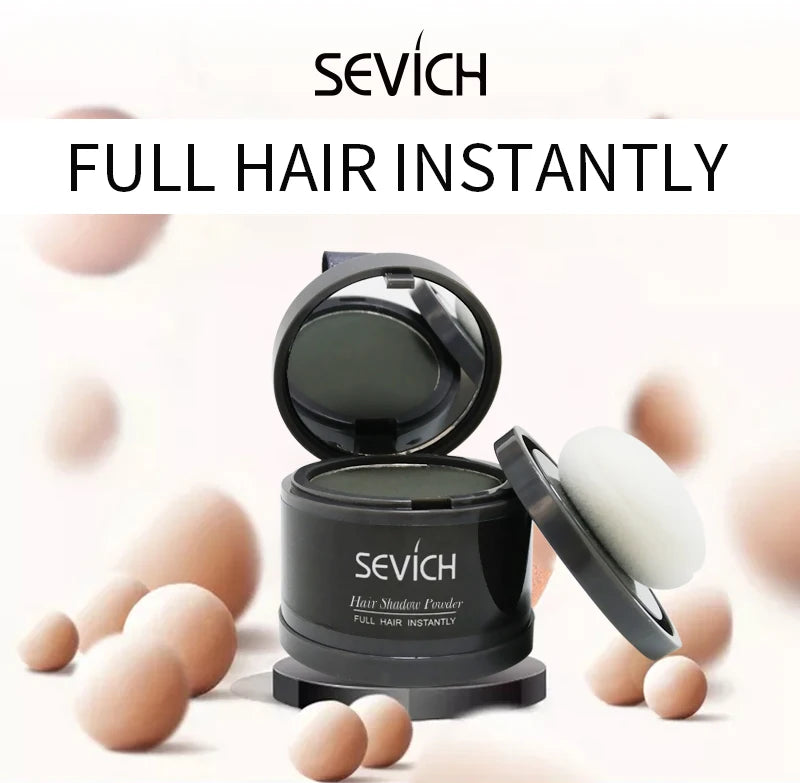 Sevich Waterproof Hair Line Powder 4g Natural Instant Hairline Shadow Powder Black Root Cover Up Forehead Hair Makeup Concealer