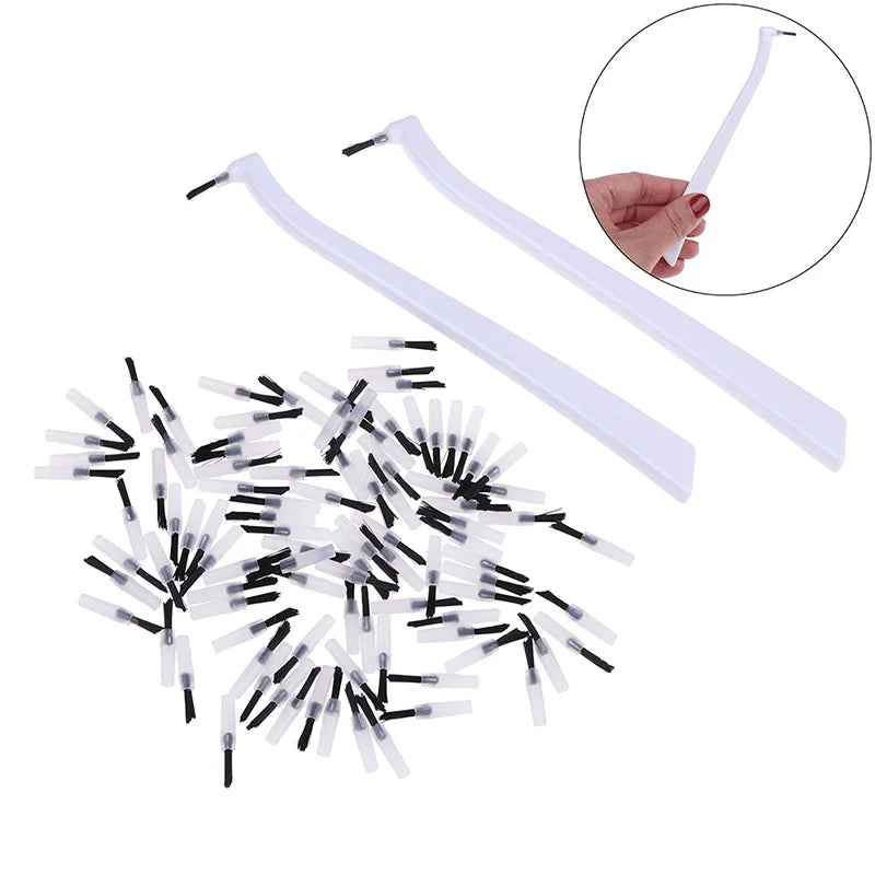 Dental Disposable Micro Applicator Dental Brush for Dental Clinic Supplies, Brush Head/Brush Handle