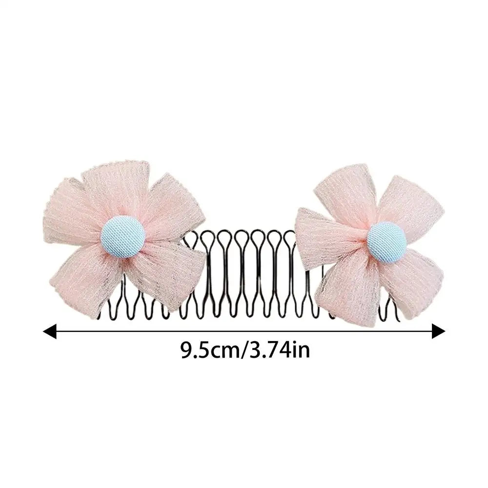 Hair Comb Clips Flower Crown Broken Hair Hairpins Side Combs Strong Hold Hairpins Accessories for Bun Styling Girls Women