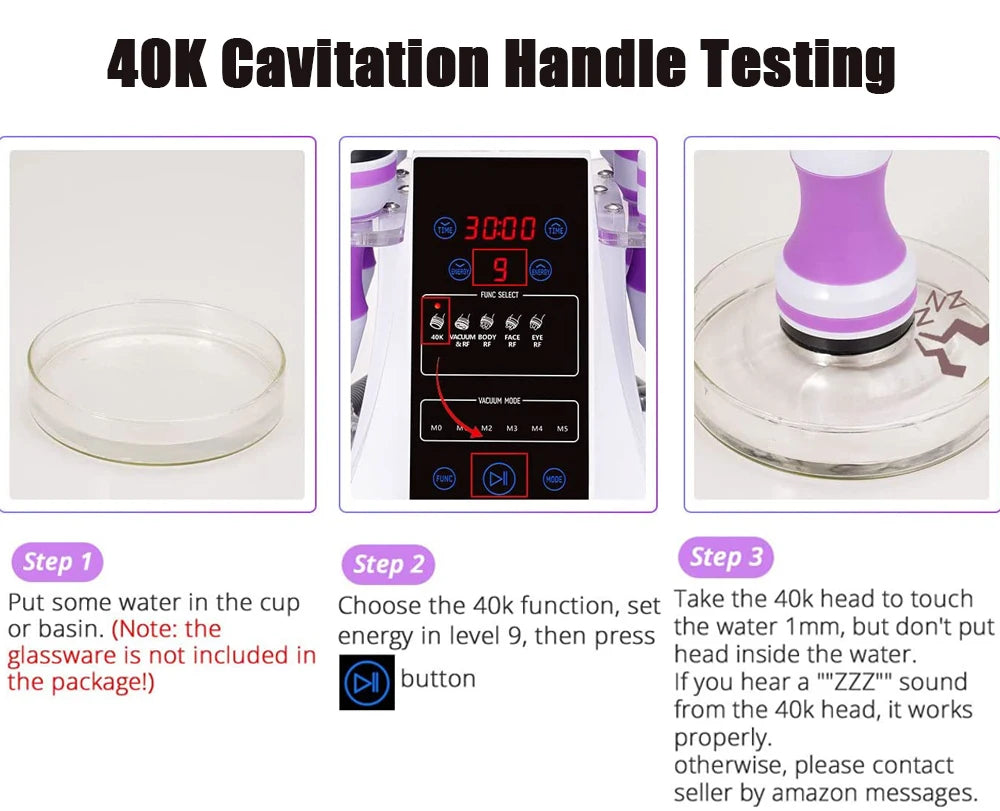 5 in 1 Ultrasonic 40K Cavitation Vacuum Fat Loss Body Shaping Machine Remove Wrinkle Refared Beauty Device Home Use Anti Celluli