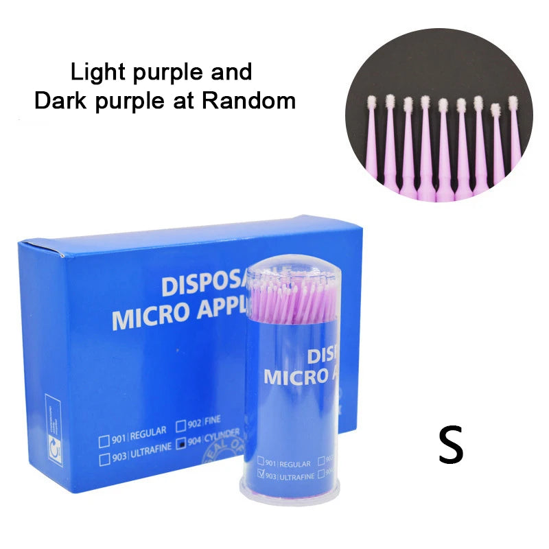 PIORPOY 100Pcs Dental Micro Brush Bottle Dental Disposable Micro Brushes Applicators Brush Teeth Oral Dentist Materials Dropship
