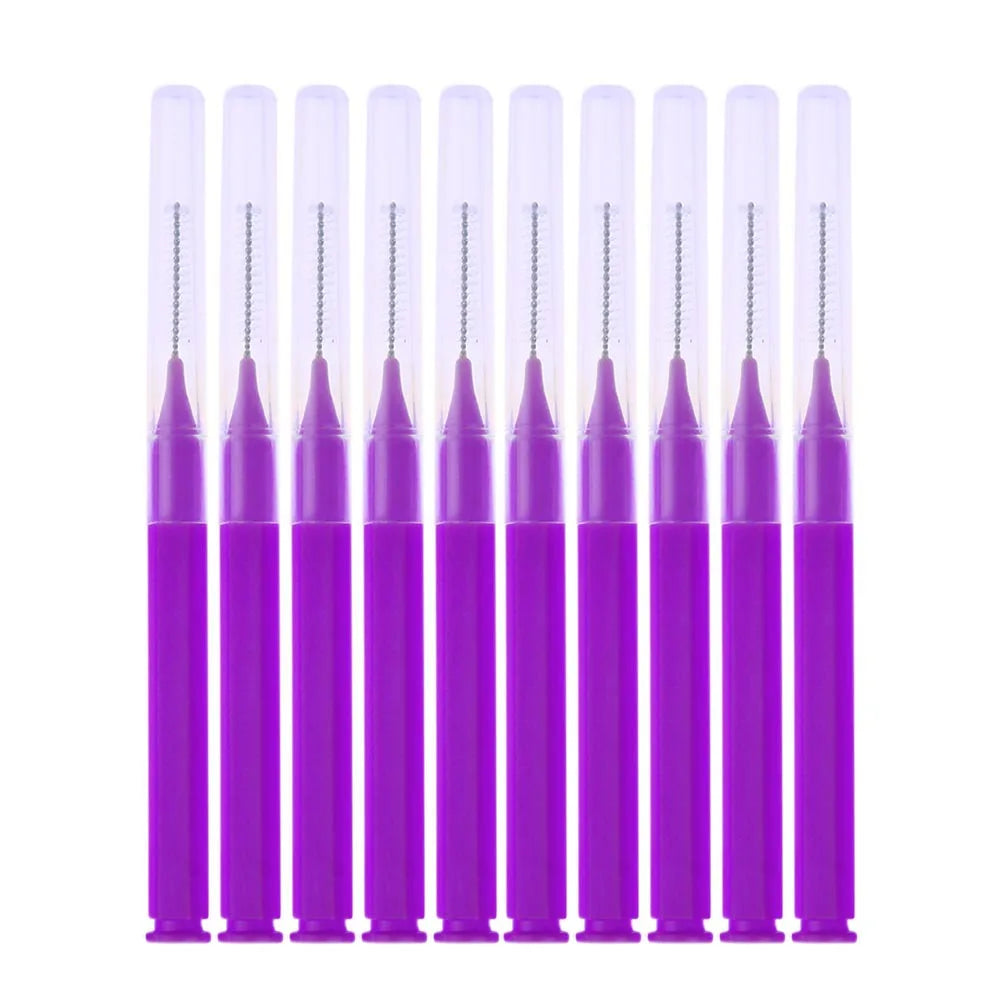8-40PCS Interdental Brushes Dental Floss Toothpick Orthodontic Braces Brush Tooth Cleaning Tool Teeth Oral Care