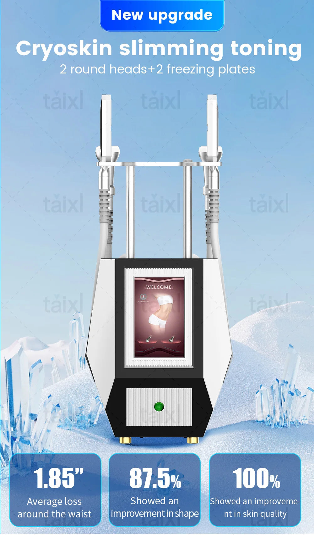 Portable non-invasive cold and heat therapy machine EMS facial beauty machine for facial lifting and body slimming