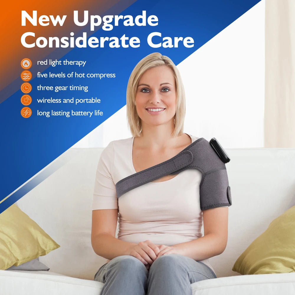 660&850nm Light Knee Massage Belt Heating Shoulder Knee Elbow Support Pad Relieves Leg Joint Muscle Fatigue Knee Brace Belt
