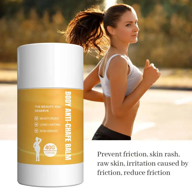 Anti Chafing Balm 40g Anti Chafe Stick Inner Thigh Anti Friction Exercise Prevent Rubbing Skin Irritation For Arm Leg Chest Butt