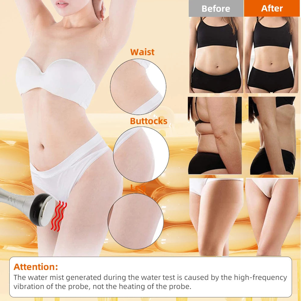 4 in 1 Vacuum Therapy Cavitation RF Radio Frequency Fat Remover Body Slimming Machine Ultrasonic Massage Shaping Instrument