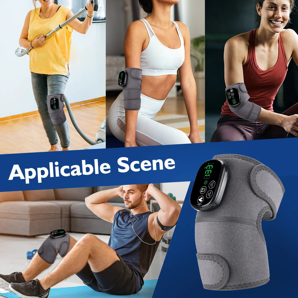 660&850nm Light Knee Massage Belt Heating Shoulder Knee Elbow Support Pad Relieves Leg Joint Muscle Fatigue Knee Brace Belt