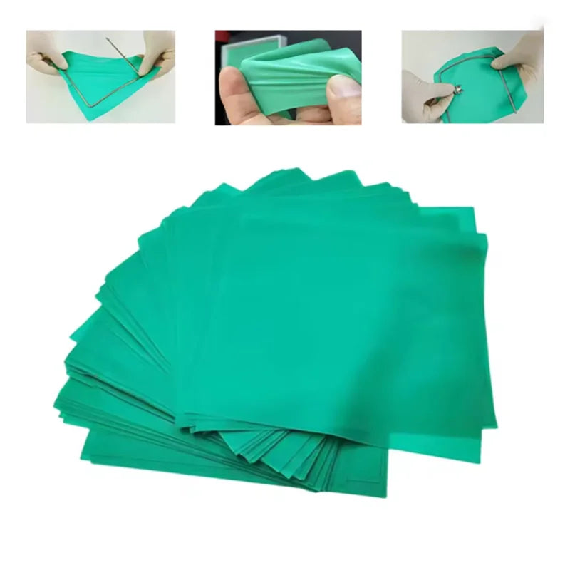 10pcs Dental Rubber Dam Natural Rubber Latex Barrier Dam Dental Dam Sheet 5*5/6*6" Oral Care Materials Dentist Surgical Supplies