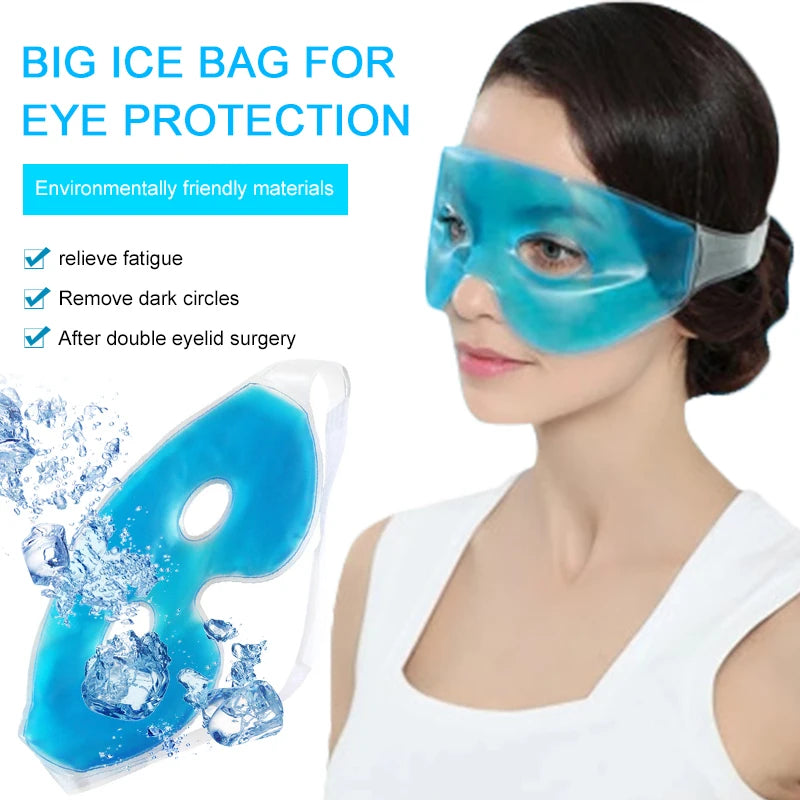 Fatigue Relief Ice Eye Mask Reduce Swelling Cold Eye Patch Relaxing Improve Sleep Summer Cooling Eye Pad Eyes Care Gel Patch