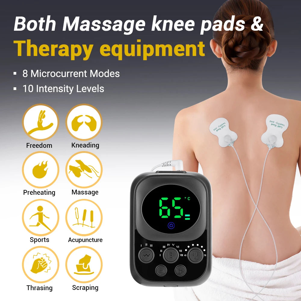 Shoulder Heating Pad With Massage 6 Adjustable Temperature HF Vibration Relax Muscle Brace Wireless Control for IOS/Android
