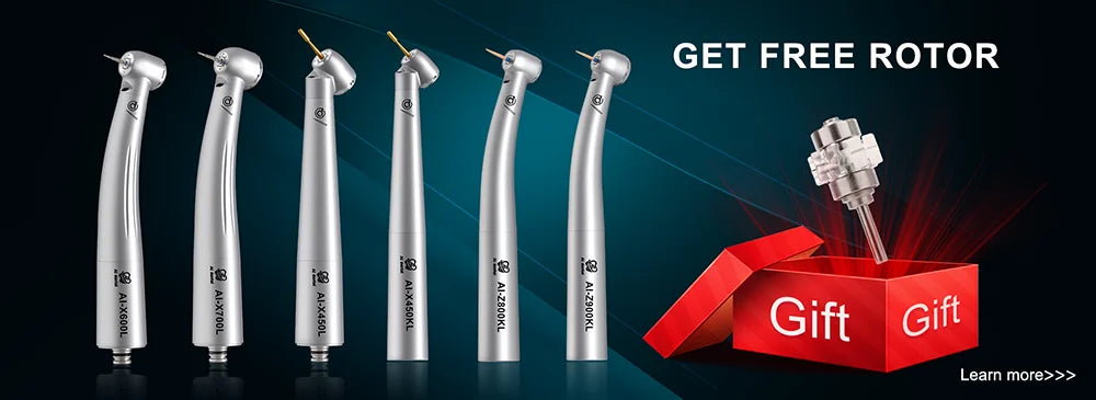 Dental supplies for dentist 1:1 contra angle handpiece FX25 external water spray handpiece non-optic compatible with air motor