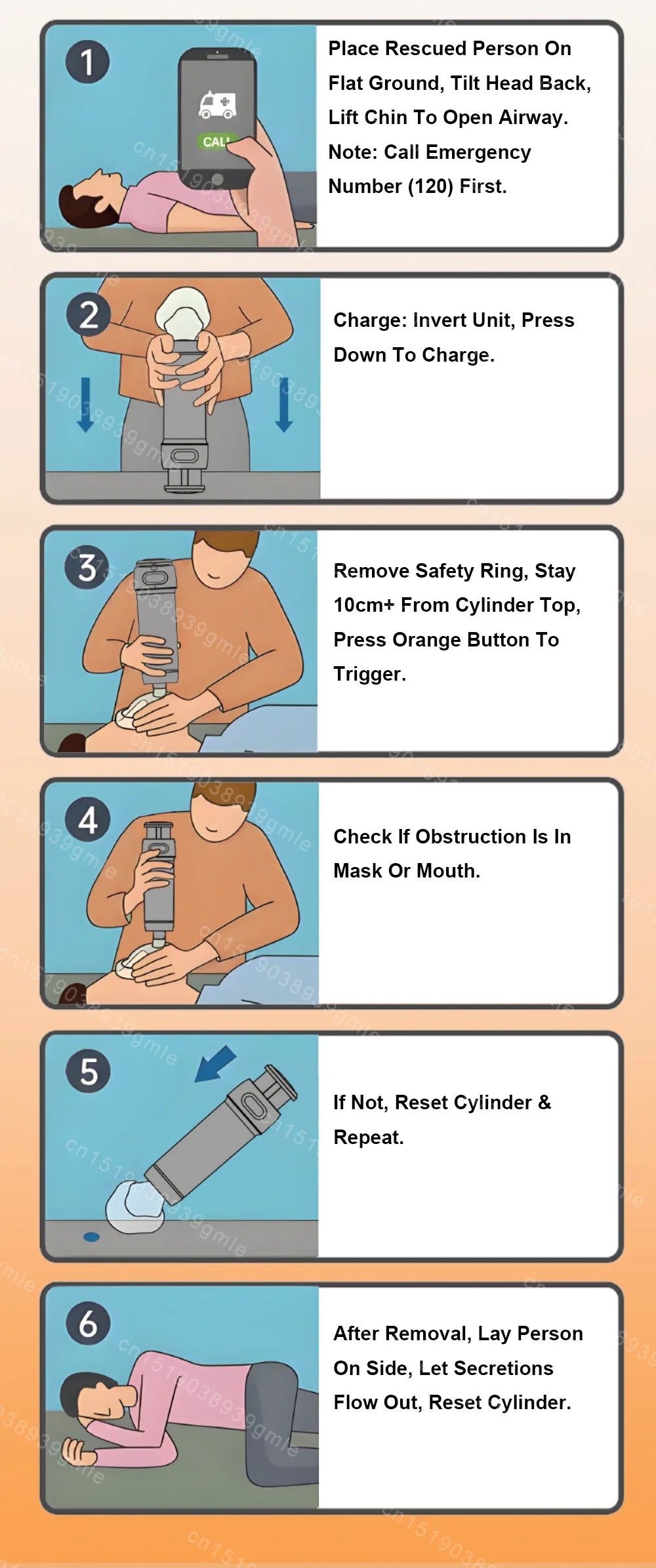 Auto First Aid Choking Rescue Device Travel Home Cpr Choking Emergency Device Adult Children Portable Asphyxia Rescue Machine