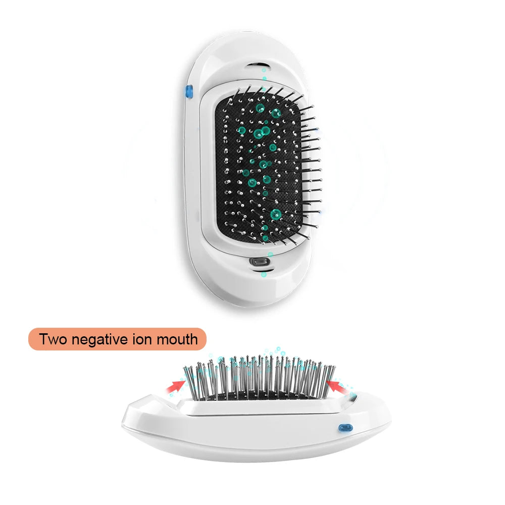 New Version Ionic Hairbrush Potable Negative Ions Dropshipping Niche Product Unique Massage Hairbrush Anti-static Hair Brush