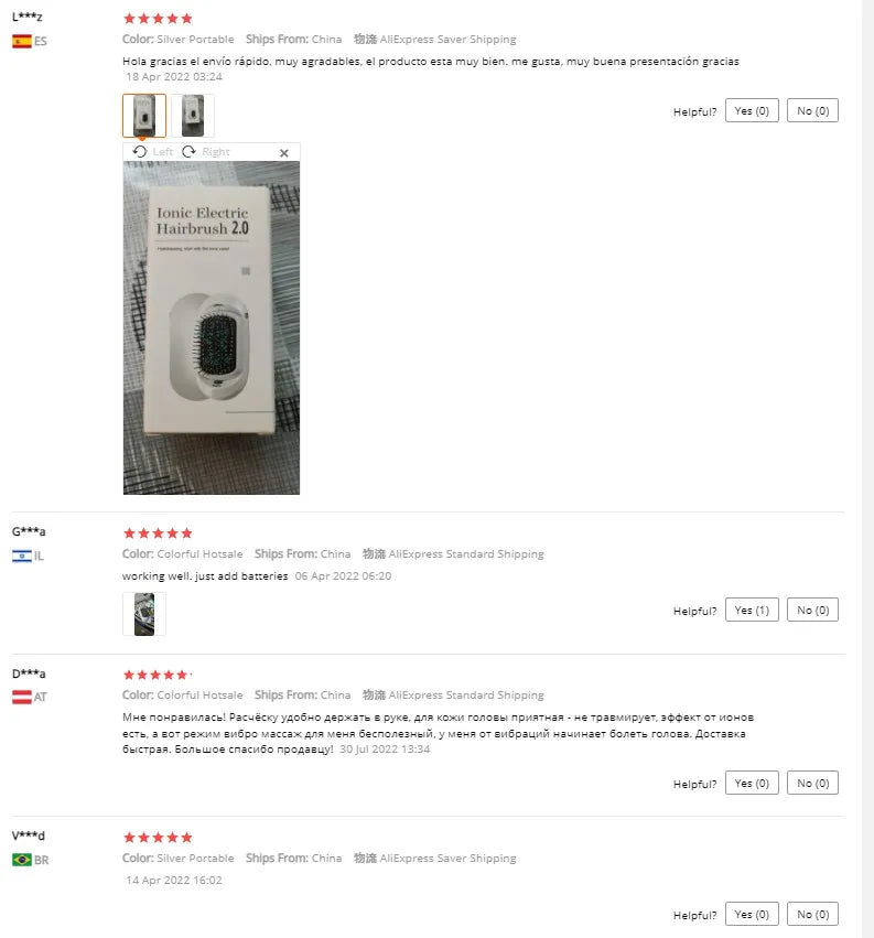 New Version Ionic Hairbrush Potable Negative Ions Dropshipping Niche Product Unique Massage Hairbrush Anti-static Hair Brush
