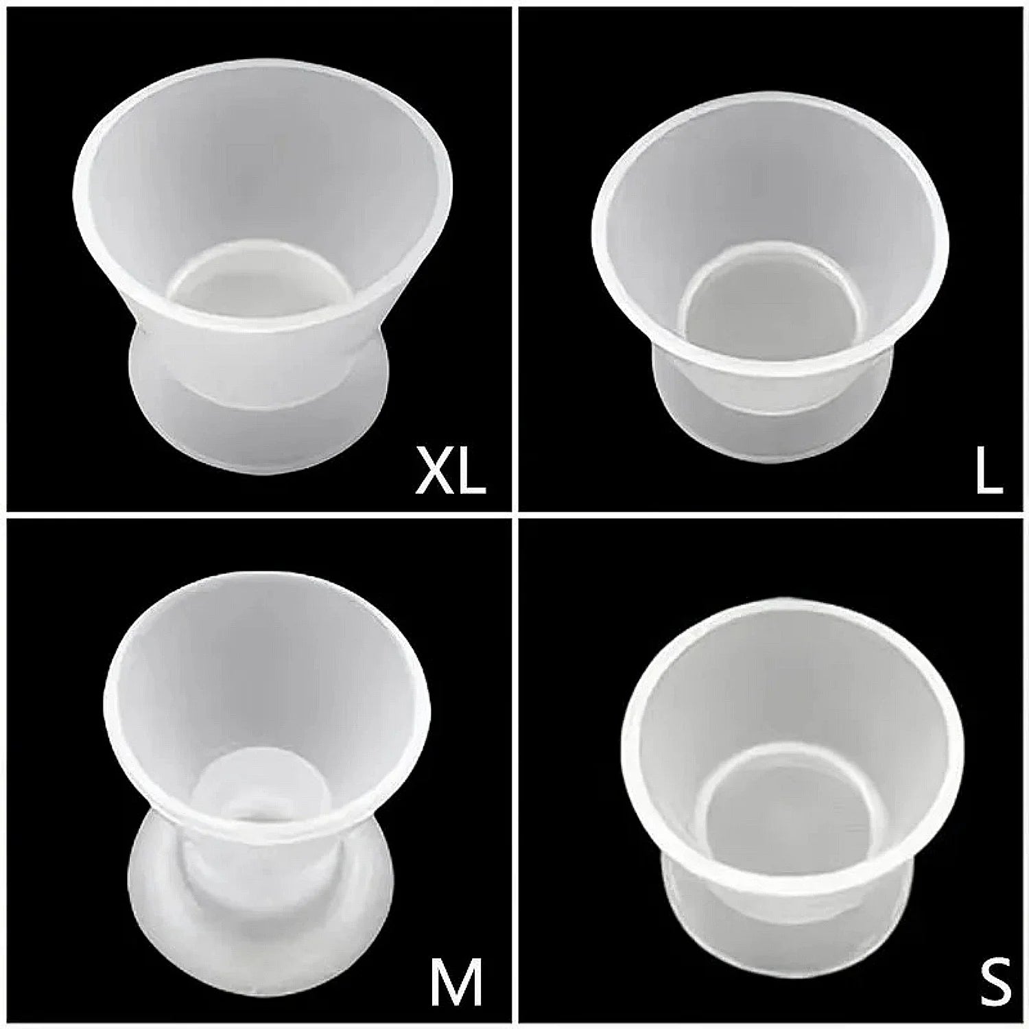 4 Pcs Dental Silicone Mixing Bowls Dappen Dishes Transparent for Teeth Whitening Dental Lab Odontologia Dentist Materials Tools