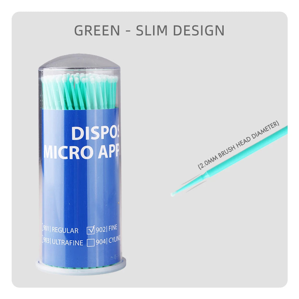 Dental Microbush Disposable Supplies Micro Brushes Applicators Teeth Oral Care Clean Odontologia Extension