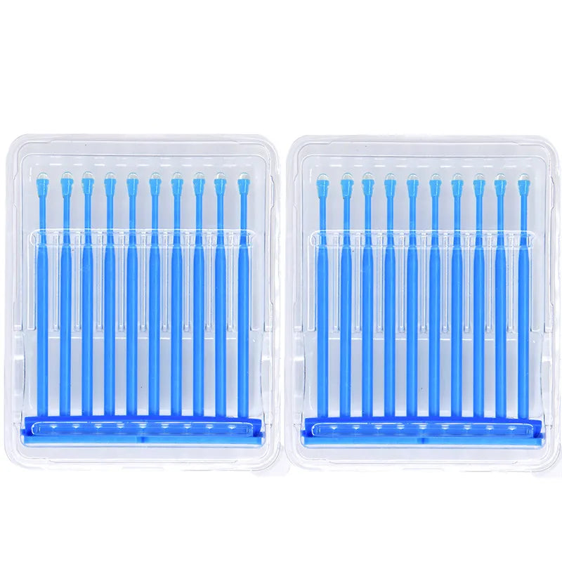 20PCS/BOX Disposable Dental Applicator Brush Sticks Adhesive Tip for Tooth Crown Porcelain Veneer Dentist Materials