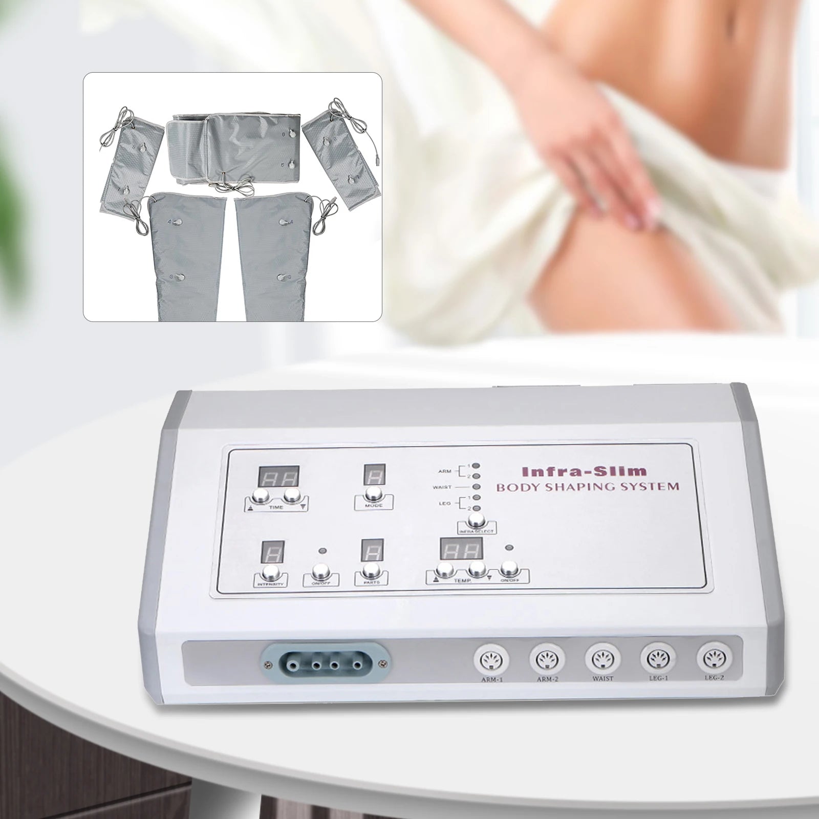 KYD-A1217 Air Pressure Massage Heating Body Slimming Leg Massager for Circulation Foot Leg Full Body