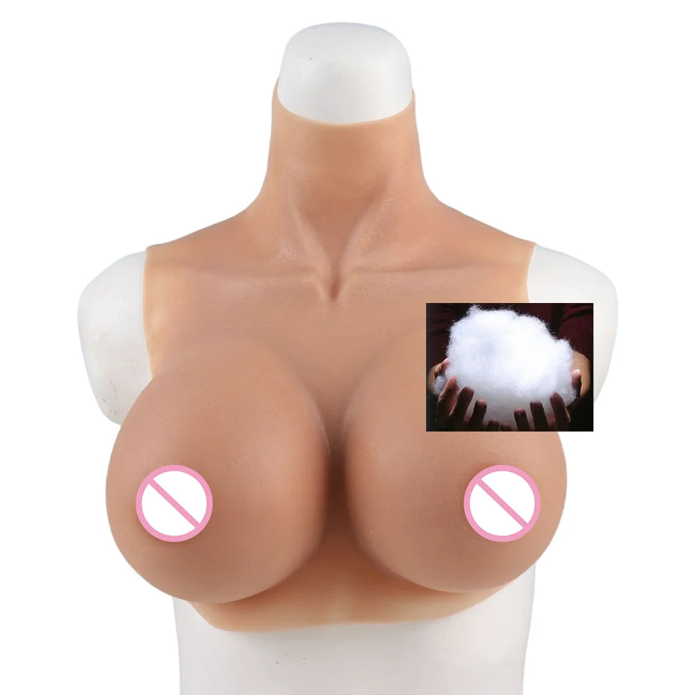 Tgirl Cosplay for Men Fake Silicone Breast Forms Huge Boob A/C/D/G/H Cup Transgender Drag Queen Shemale Cosplay
