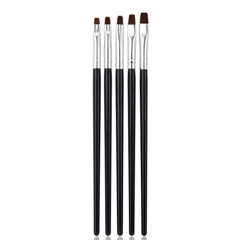 5Pcs Dental Resin Brush Pens Dental Shaping Silicone Adhesive Composite Porcelain Teeth Dentist Tools Dentistry Lab Tool