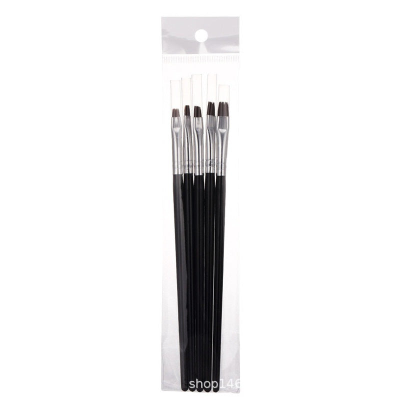 5 Pcs Dental Resin Brush Pens Dental Shaping Silicone Adhesive Composite Porcelain Teeth Dentist Tools Dentistry Lab Tool