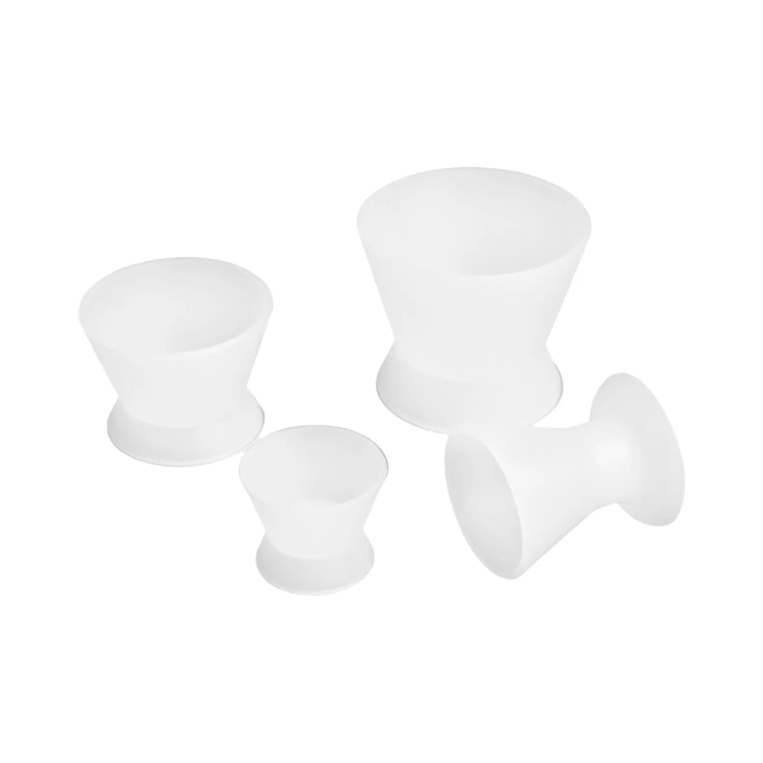 4 Pcs Dental Silicone Mixing Bowls Dappen Dishes Transparent for Teeth Whitening Dental Lab Odontologia Dentist Materials Tools