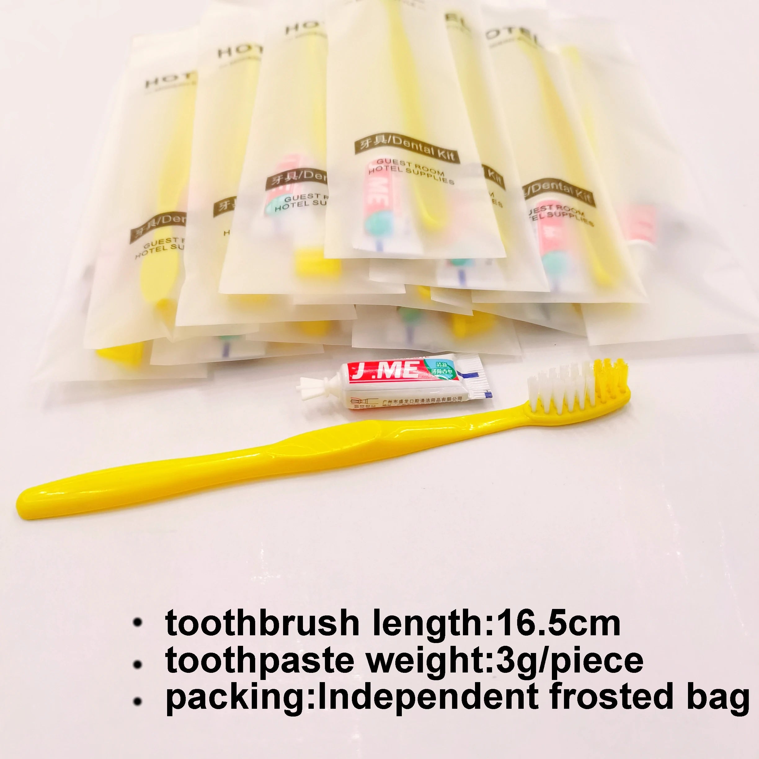 Hotel Supplies Travel Trip Dental Kit Disposable Toothbrush Toothpaste Sets Wholesale Independent Packing