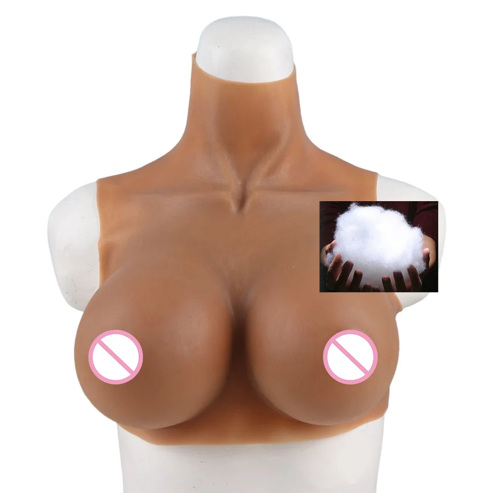 Tgirl Cosplay for Men Fake Silicone Breast Forms Huge Boob A/C/D/G/H Cup Transgender Drag Queen Shemale Cosplay