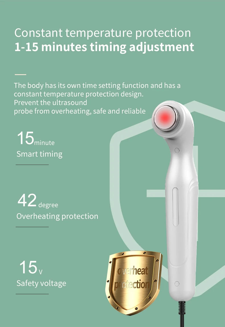 Ultrasonic Therapy Machine 1.05 MHz Intensity for Pain Relief Device Ultrasound Physiotherapy Muscle Joints Massager No Drug Use