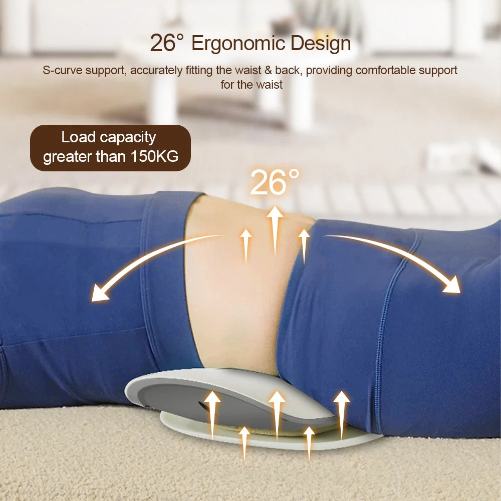 Lumbar Traction Massager Waist Protcetion Electric Waist Massage Relax Cushion Ergonomically Designed Waist Support Pad