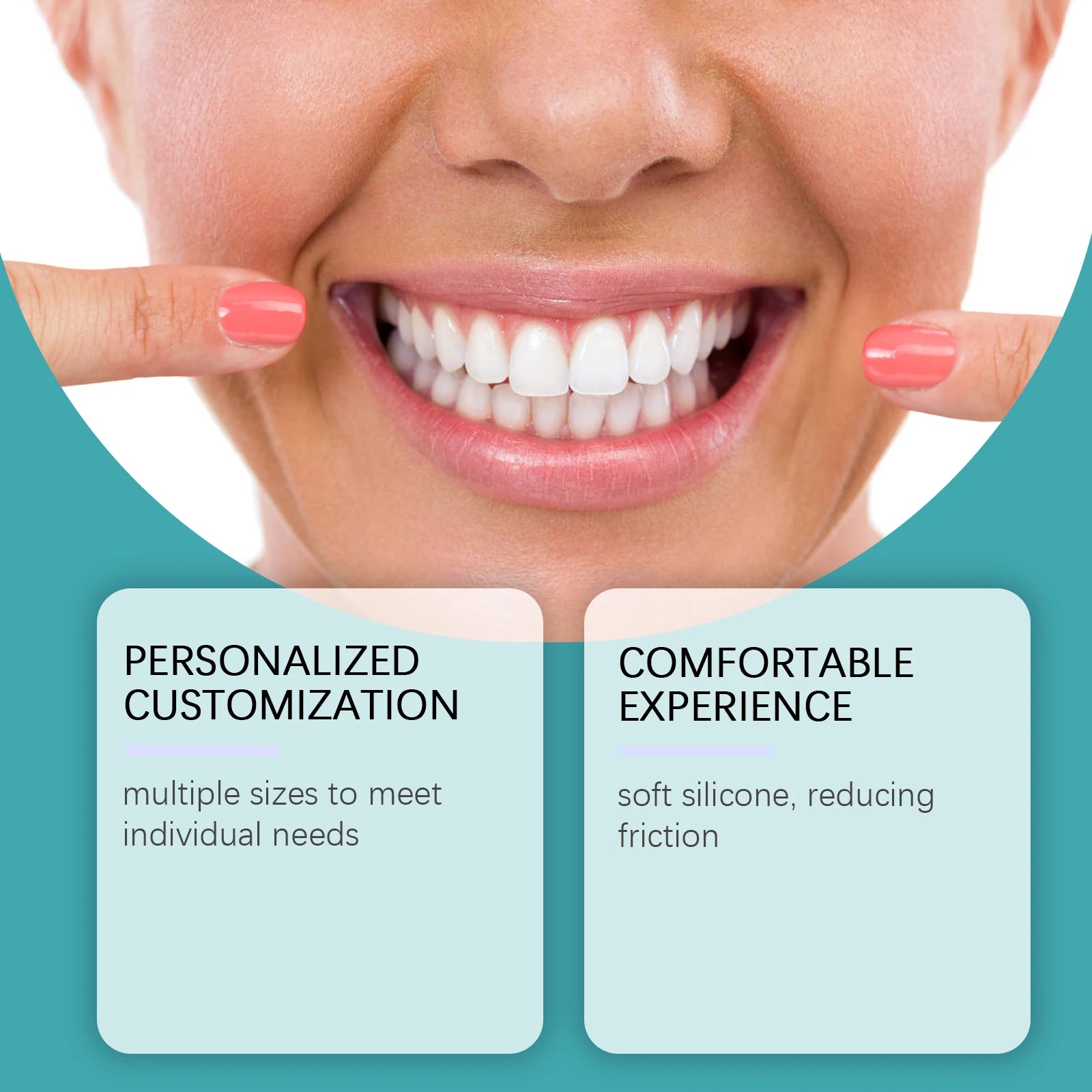 Perfect Fit Teeth Whitening Fake Tooth Cover Snap on Silicone Smile Veneers Teeth Flexibles Fake Teeth Dental Whitening Devices