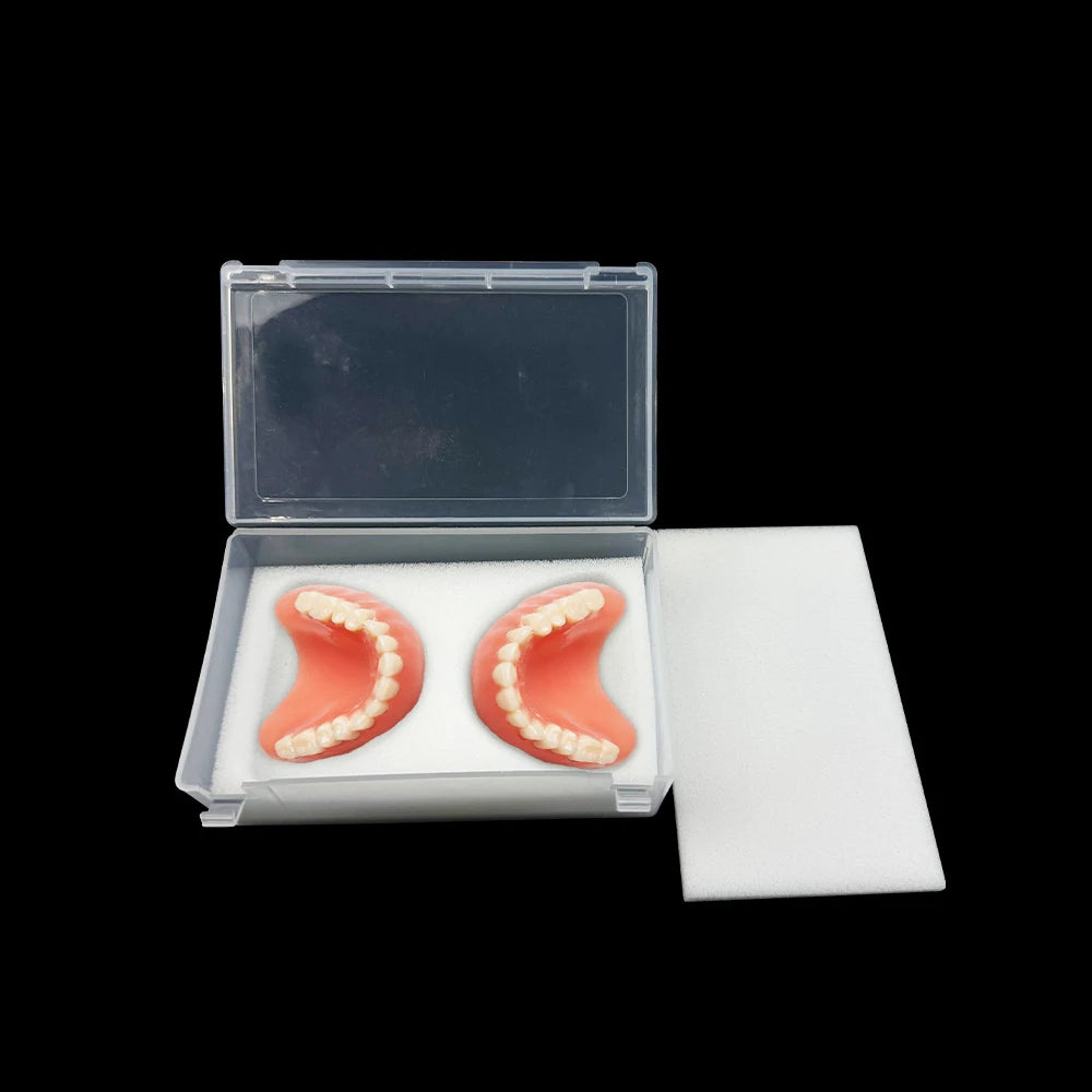 Denture Storage Boxes Dental Implant Storage Plastic Tooth Box With Foam Sponge Teeth Clinic Case Dentist Consumables