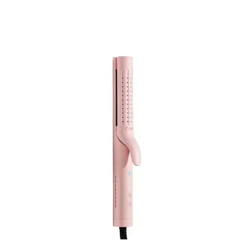 TYMO AIRFLOW-Hair Straightener and Curling Iron 2 in 1, Negative Ionic Anti-scald Curling Wand 1.25 Inch ,5 Temps & Dual Voltage