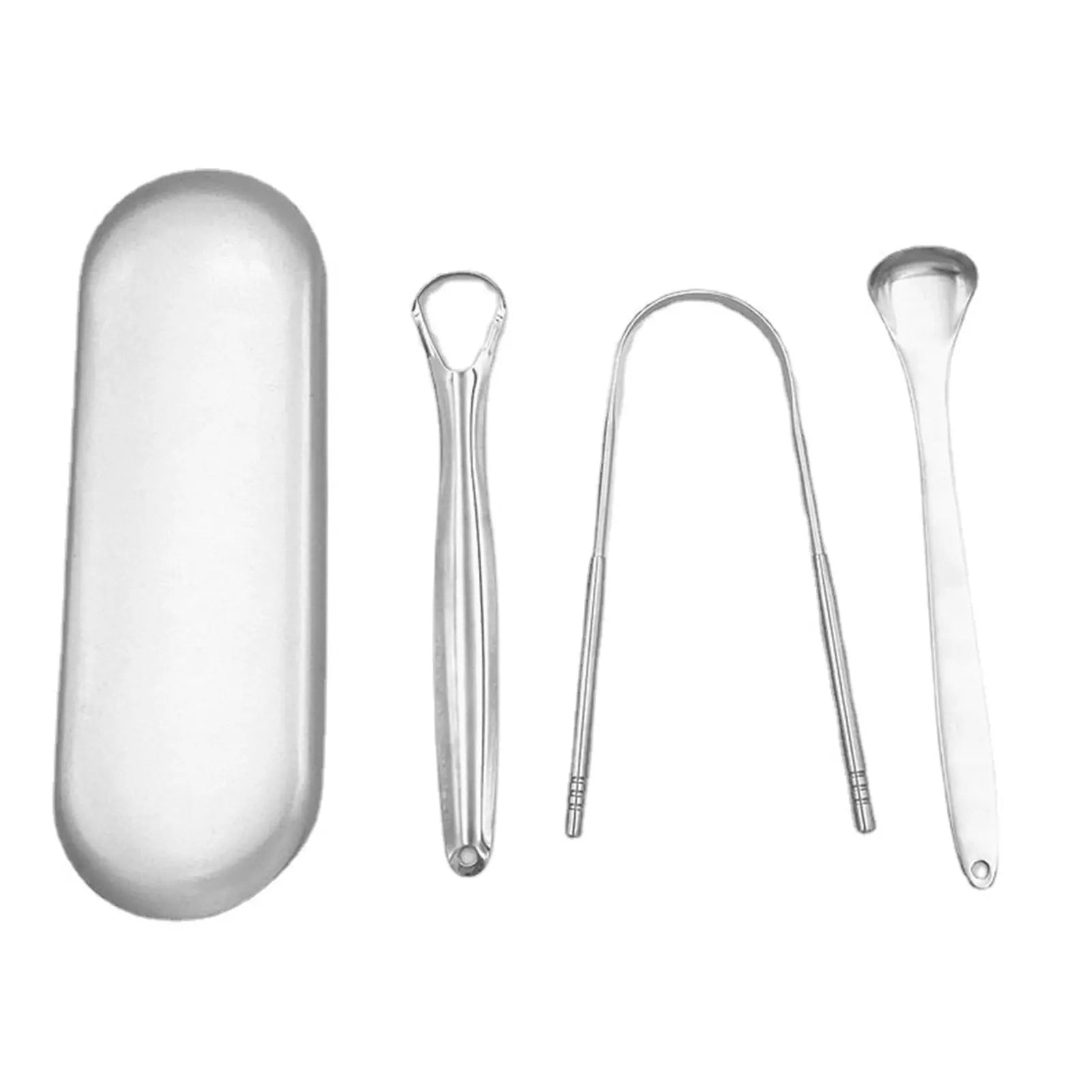 3Pcs Tongue Scrappers Stainless Steel Tongue Scraper Tounge Scraper Cleaner For Adults And Kids Portable Tongue Cleaner