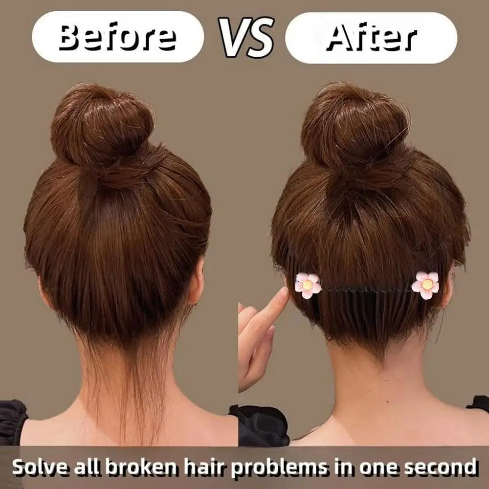 Hair Comb Clips Flower Crown Broken Hair Hairpins Side Combs Strong Hold Hairpins Accessories for Bun Styling Girls Women