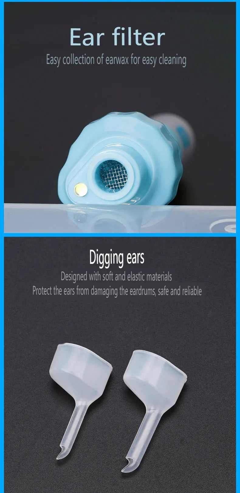 Electric Earpick for Children and Adults Electric Earpick for Earwax Ear Cleaner Earpick for Children