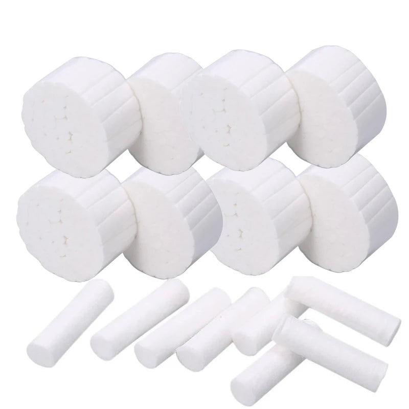 1000pcs/Pack Hemostatic Cotton Disposable Dental Medical Surgical High-purity Cotton Roll Dentist Supplies Teeth Whitening