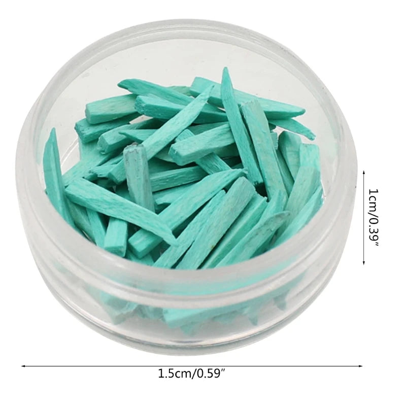 50 Pcs Dental Wood Tooth Gap Wedge Interdental Wedge Specially Treated Tips Gum Protection Dentist Disposable Supplies