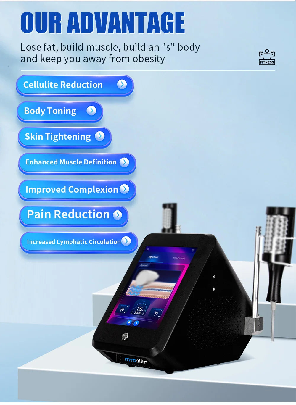 Inner Ball Roller Machine Neo RF Body Sculpt Machine Vacuum Inner Ball Roller 360 Degree Rolling Cellulite burning