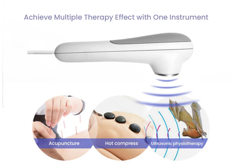 Ultrasonic Therapy Machine 1.05 MHz Intensity for Pain Relief Device Ultrasound Physiotherapy Muscle Joints Massager No Drug Use
