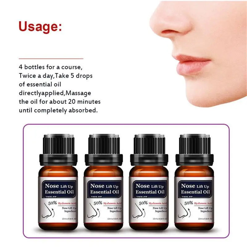 Nose Essential Oil Lift Up Heighten Rhinoplasty Collagen Firming Moisturizing Nose Shape Reshape Natural Face Skin Care