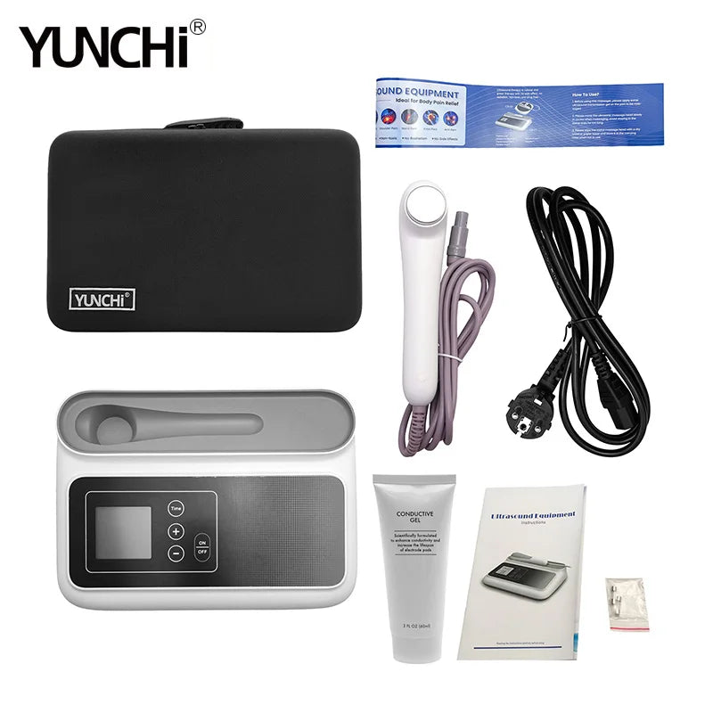 Ultrasound Physiotherapy Machine for Muscle&Joints Pain Relief Stimulator Massage Ultrasonic Therapy Instrument with Storage Bag