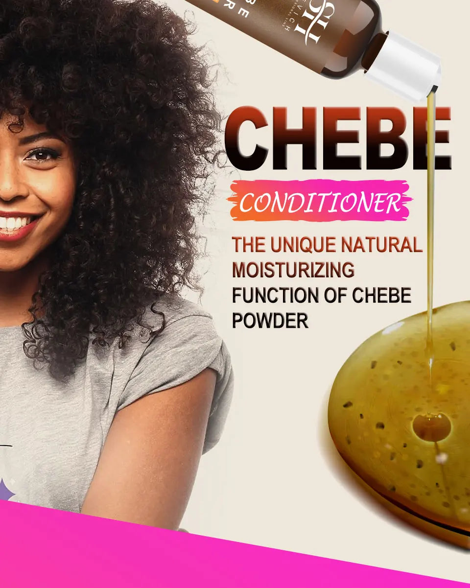 Africa Chad 100% Chebe Powder Women Traction Alopecia Treatment Oil Natural Crazy Hair Regrowth Anti Hair Break Get Rid Of Wig