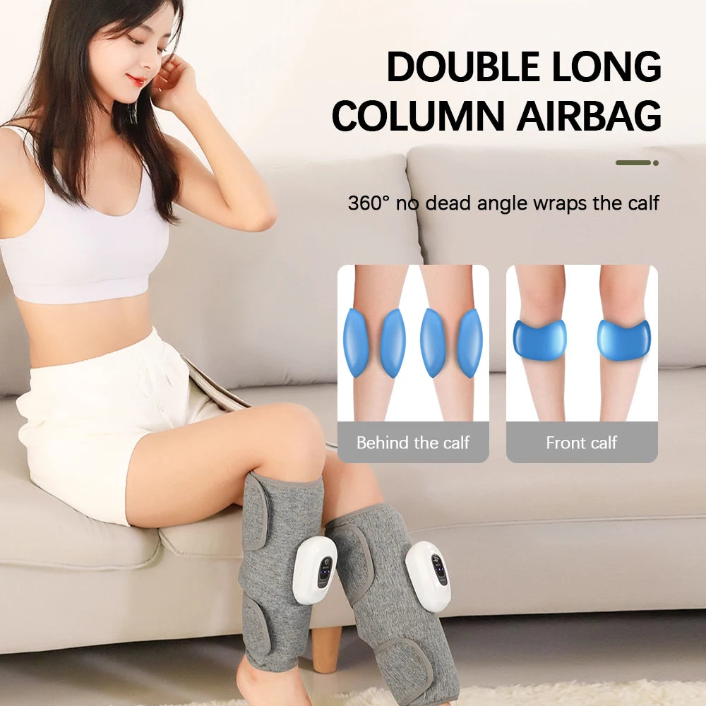 Smart Leg Massage 3 Modes Vibration Leg Air Compression Massager Electric Air Compress Foot Leg Air Pressure Massage